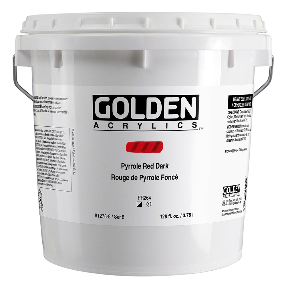 HEAVY BODY ACRYLIC PYROLE RED DARK