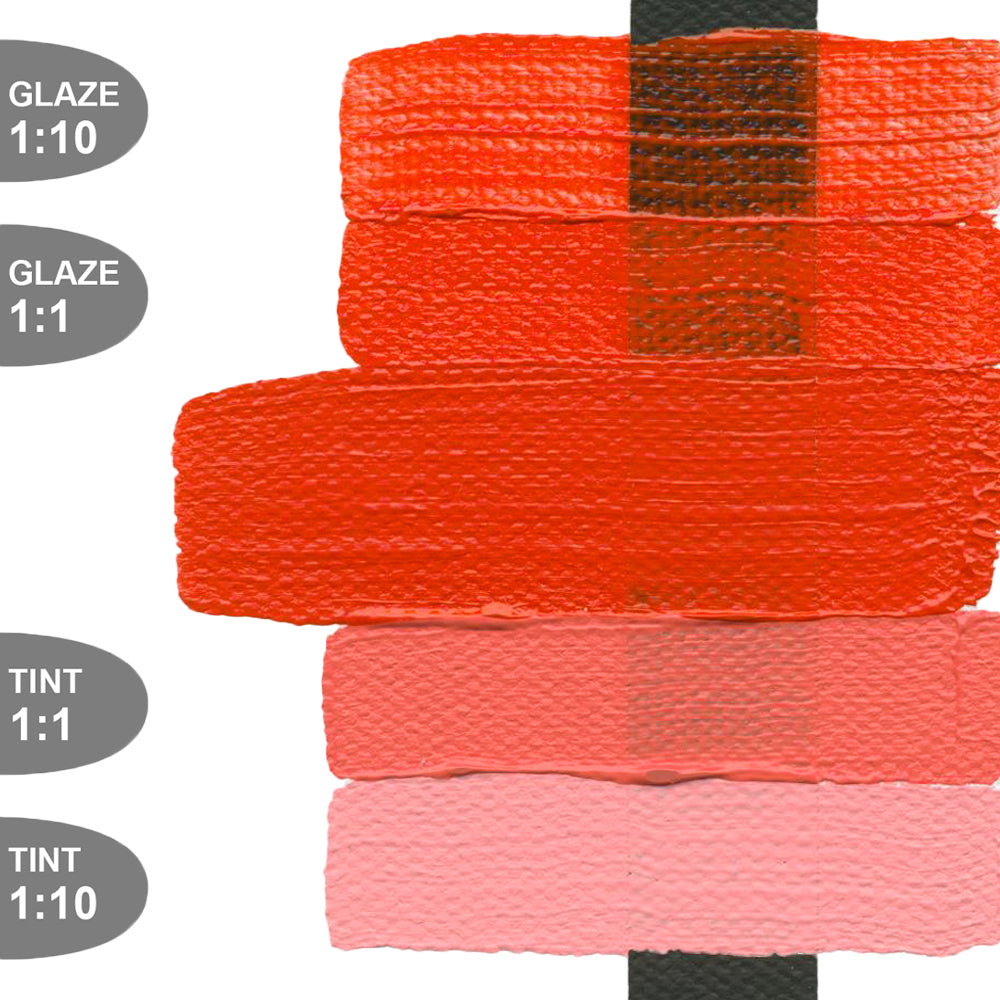 HEAVY BODY ACRYLIC PYRROLE RED LIGHT