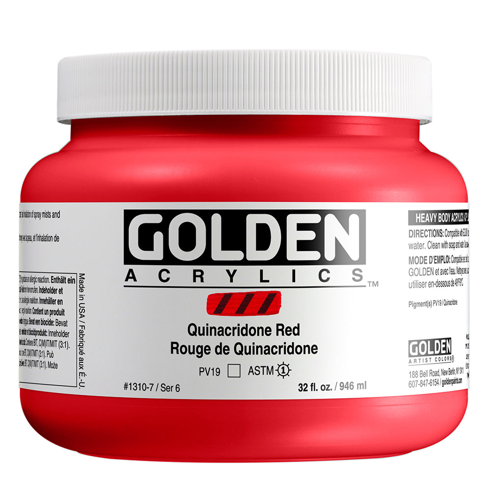 HEAVY BODY ACRYLIC QUINACRIDONE RED