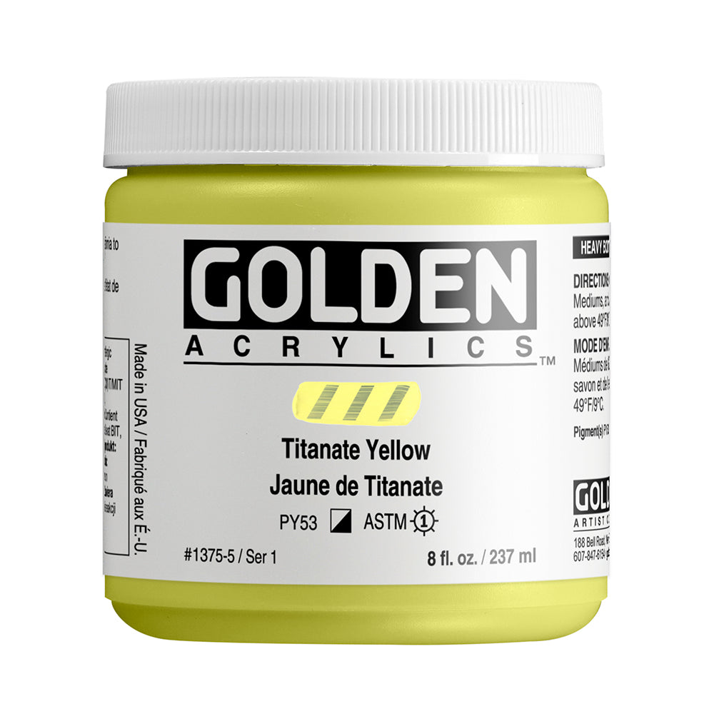 HEAVY BODY ACRYLIC TITANATE YELLOW