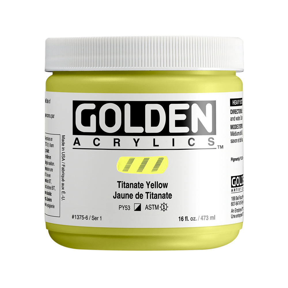 HEAVY BODY ACRYLIC TITANATE YELLOW