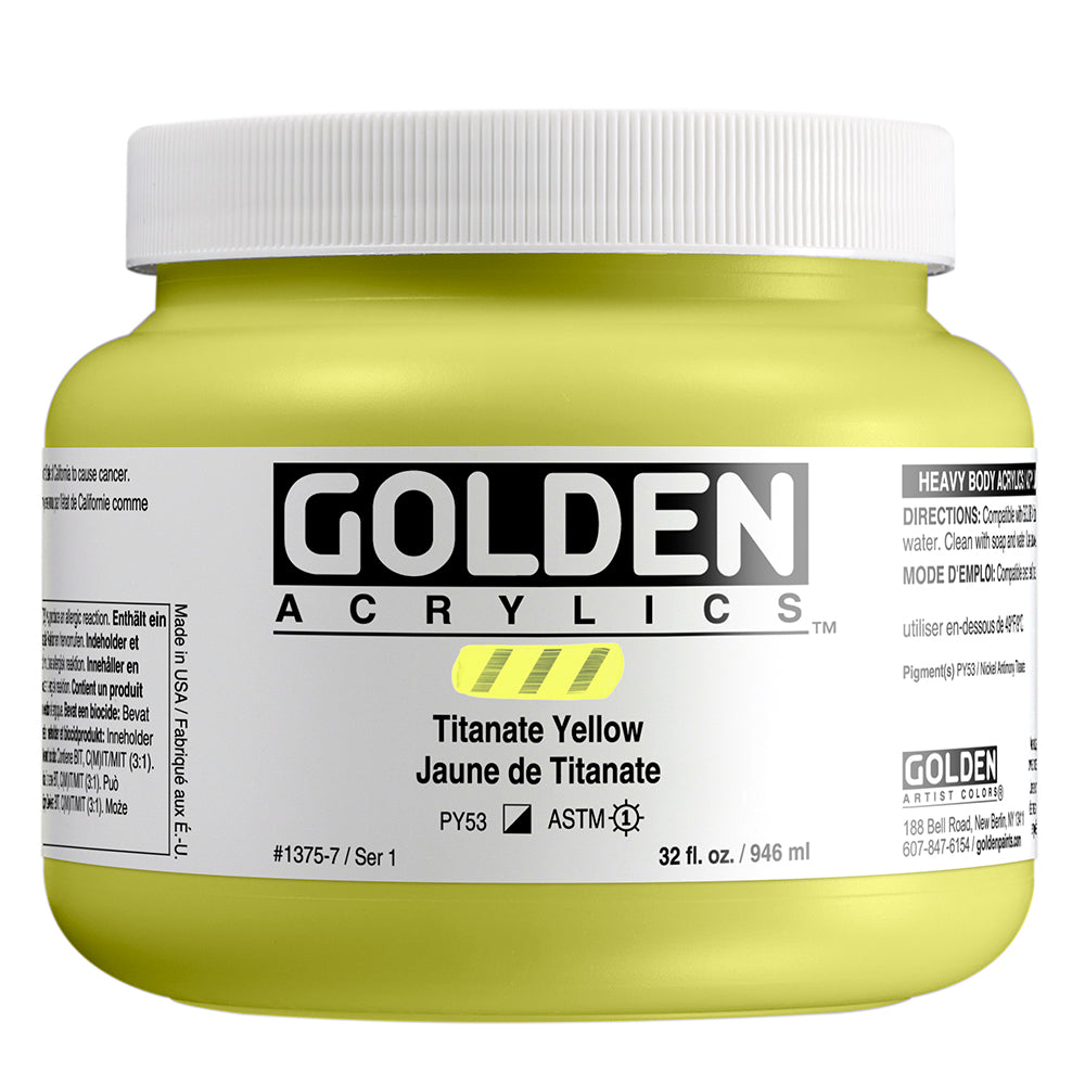 HEAVY BODY ACRYLIC TITANATE YELLOW