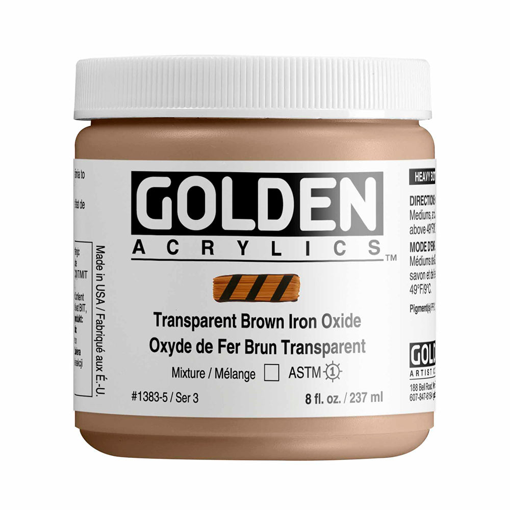HEAVY BODY ACRYLIC TRANSPARENT BROWN IRON OXIDE