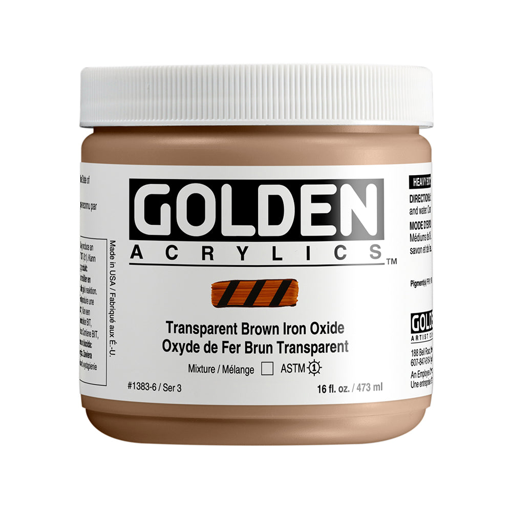 HEAVY BODY ACRYLIC TRANSPARENT BROWN IRON OXIDE