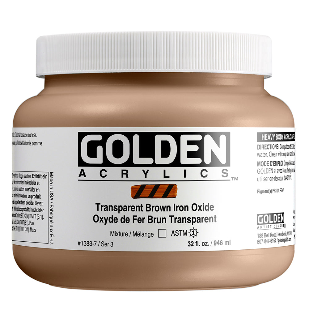 HEAVY BODY ACRYLIC TRANSPARENT BROWN IRON OXIDE