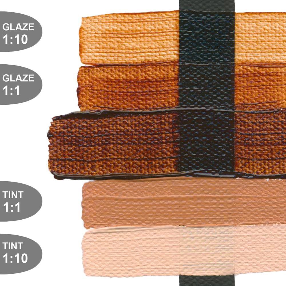 HEAVY BODY ACRYLIC TRANSPARENT BROWN IRON OXIDE