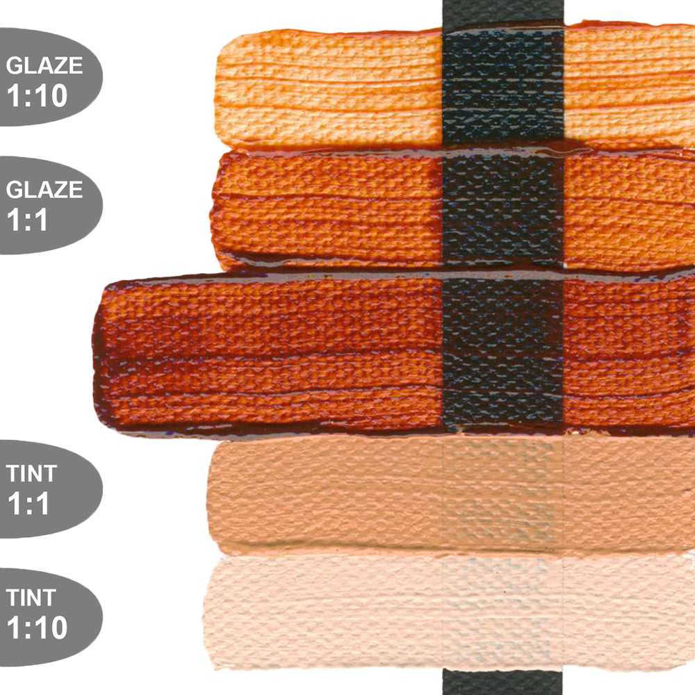 HEAVY BODY ACRYLIC TRANSPARENT RED IRON OXIDE