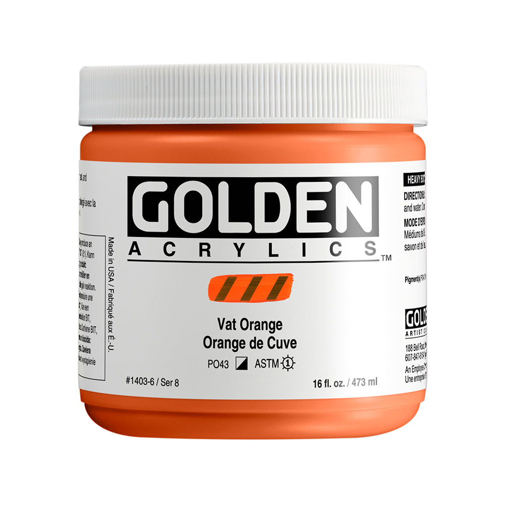 HEAVY BODY ACRYLIC VAT ORANGE