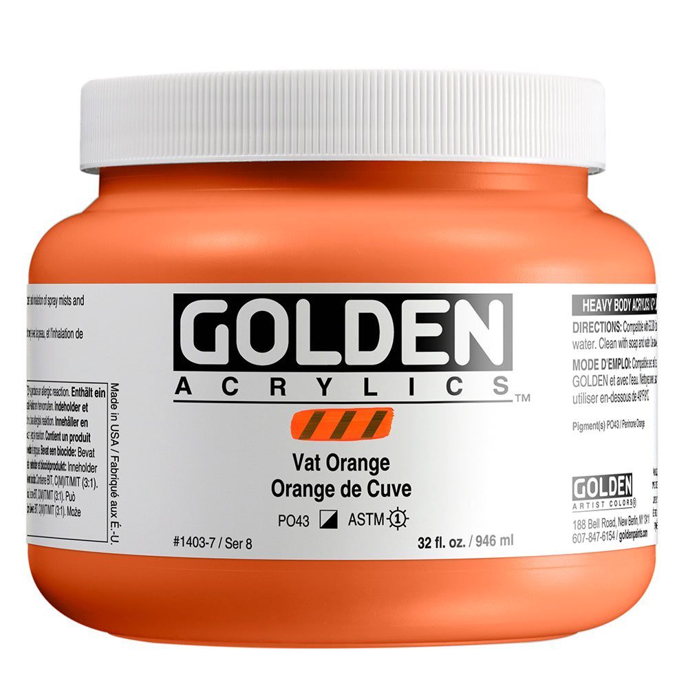 HEAVY BODY ACRYLIC VAT ORANGE