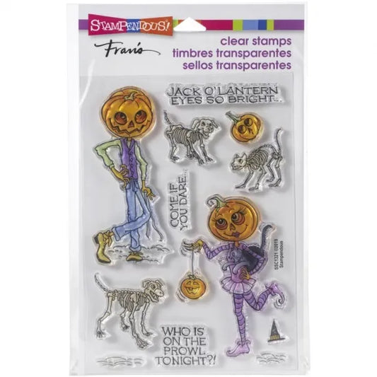 Stampendous Clear Stamps Pumpkin People