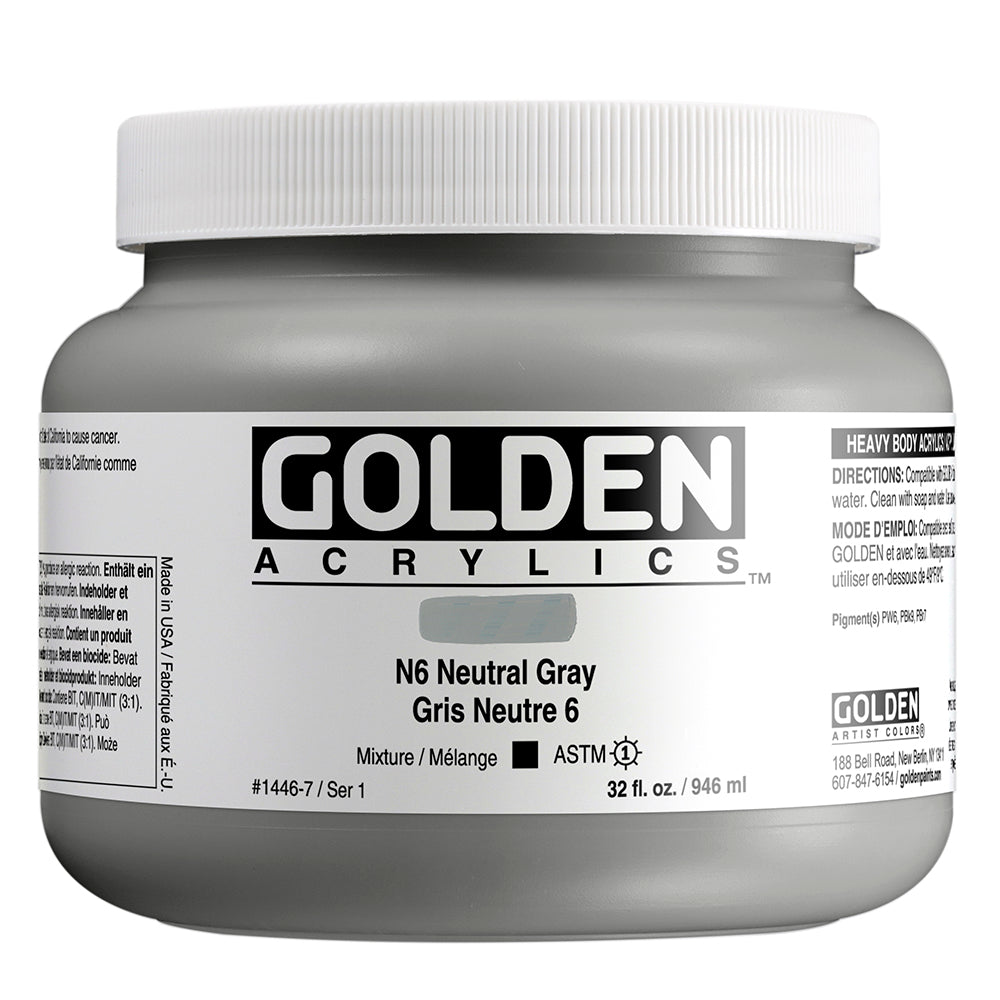 HEAVY BODY ACRYLIC NEUTRAL GRAY N6