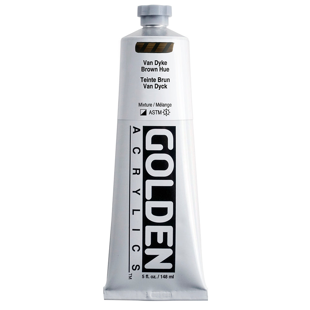 HEAVY BODY ACRYLIC HISTORICAL VANDYKE BROWN HUE