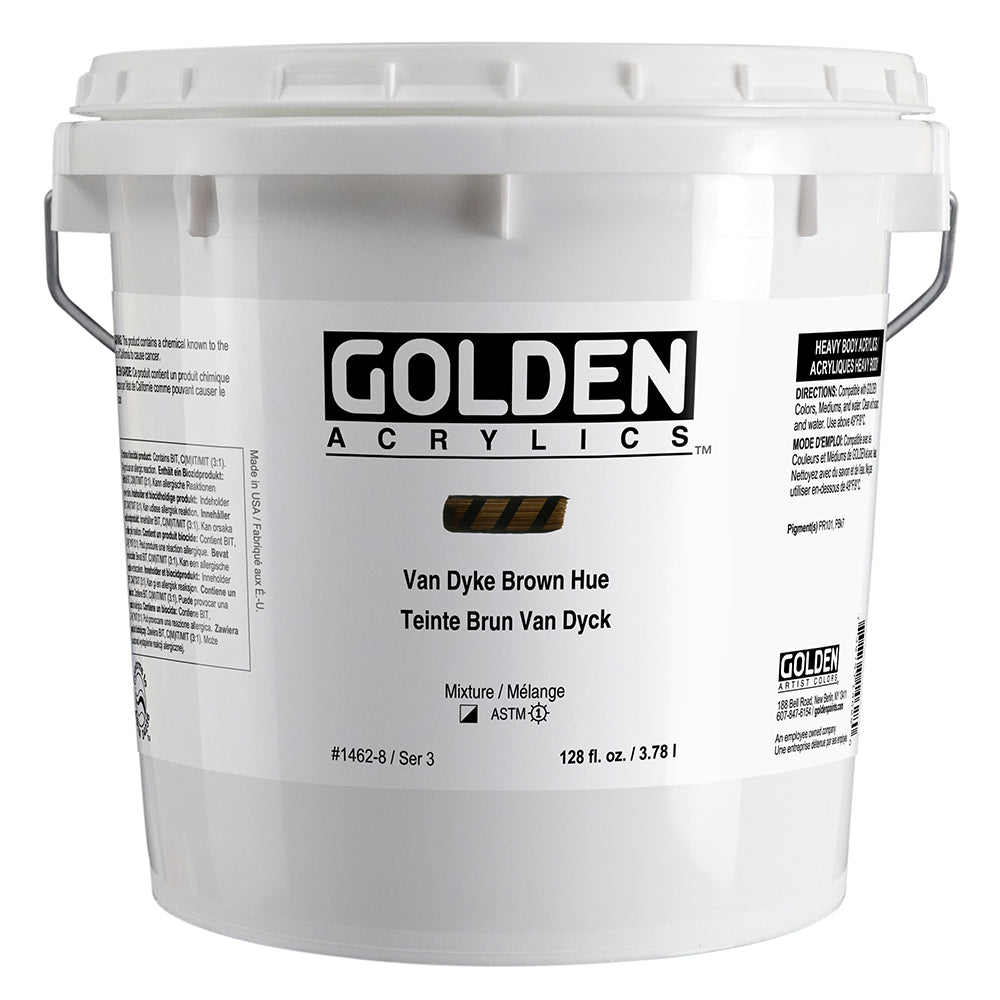HEAVY BODY ACRYLIC HISTORICAL VANDYKE BROWN HUE