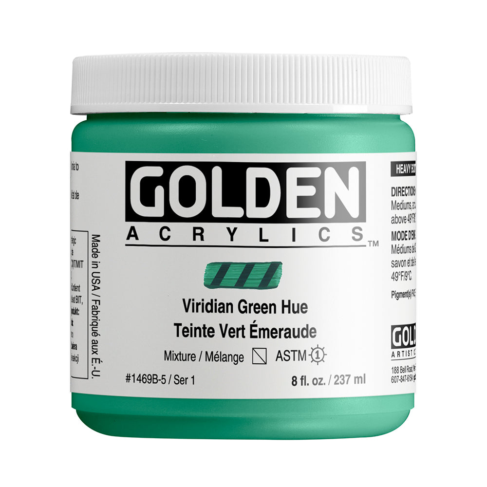 HEAVY BODY ACRYLIC HISTORICAL VIRIDIAN GREEN HUE