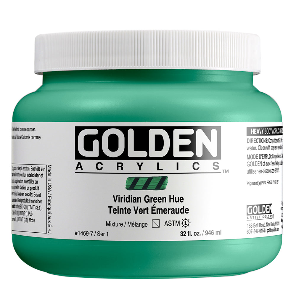 HEAVY BODY ACRYLIC HISTORICAL VIRIDIAN GREEN HUE