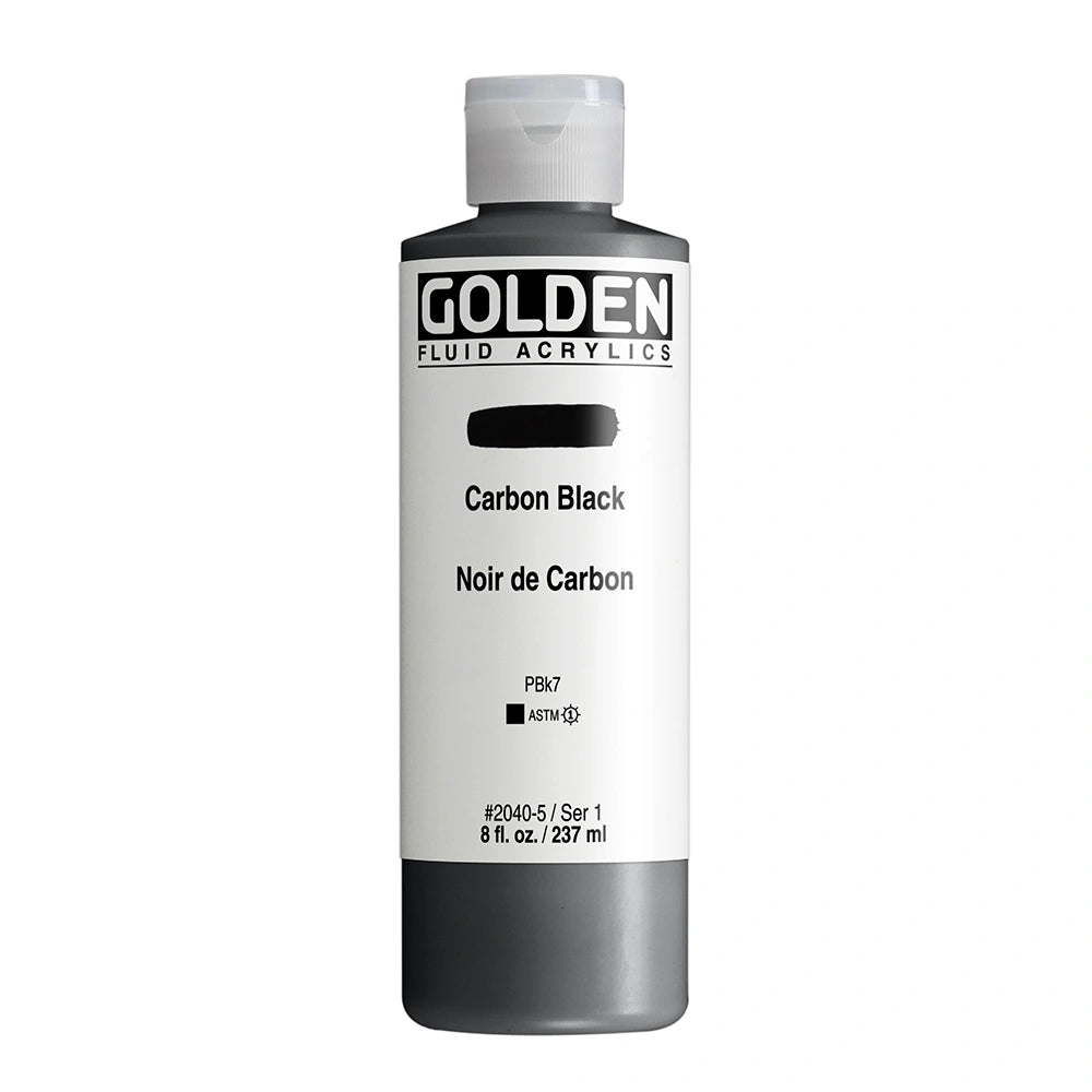 FLUID ACRYLIC 4OZ CARBON BLACK