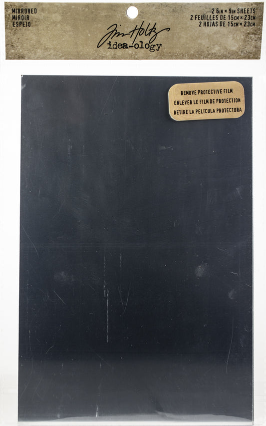 Idea-Ology Adhesive Mirrored Sheets 6"X9"