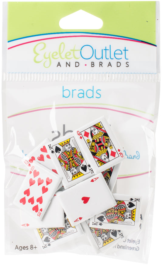 155 Eyelet Outlet Shape Brads 12/Pkg