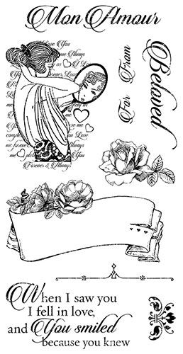 Graphic45 Stamp Set Mon Amour 3