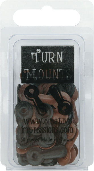 Painted Metal Turn Mounts 50/Pkg