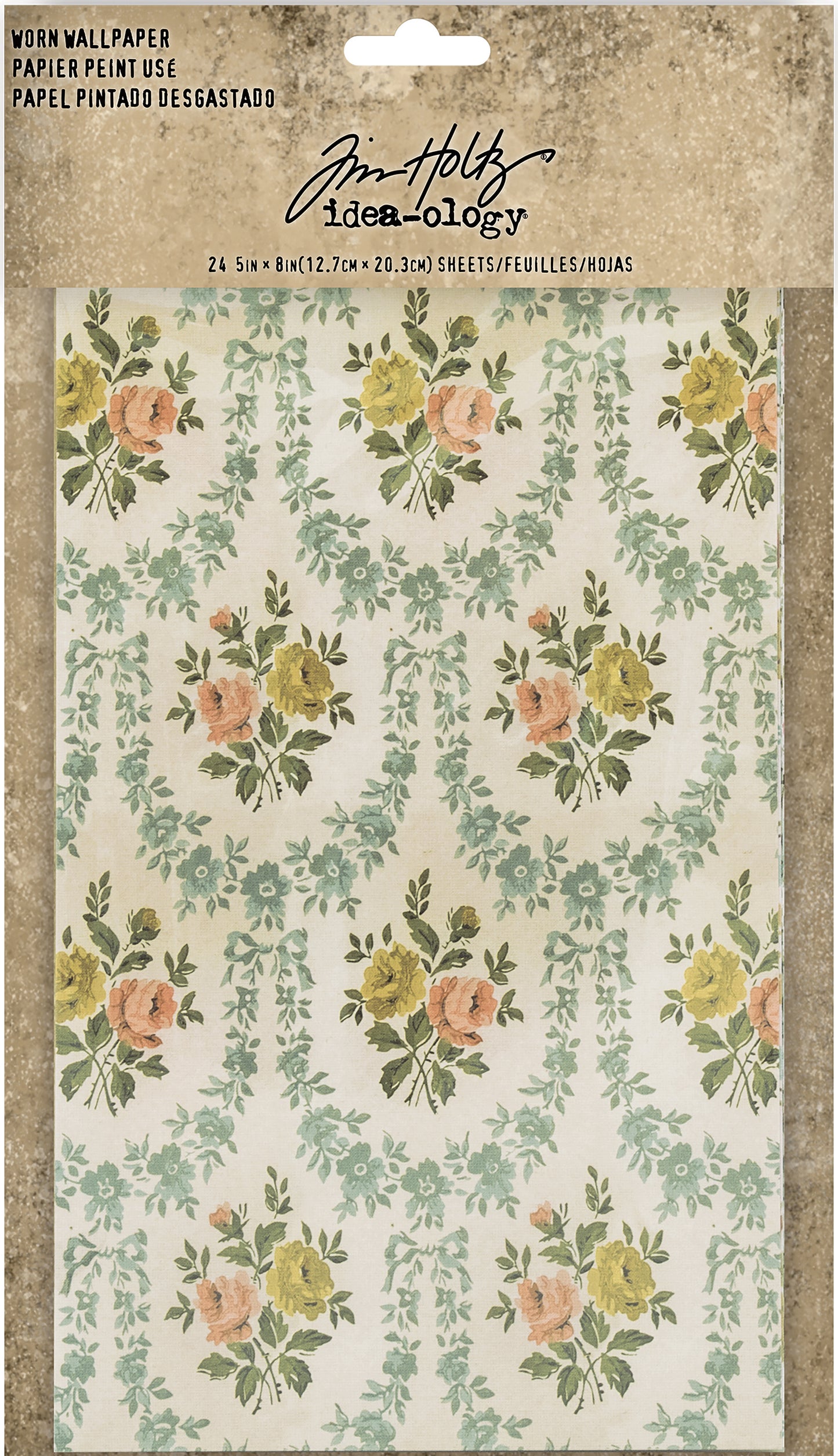 Idea-Ology Worn Wallpaper 5"X8"