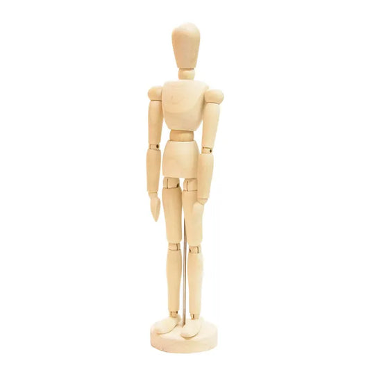 MALE WOODEN MANIKIN 10IN