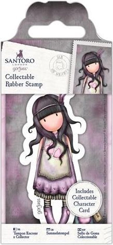 Santoro Collectable Rubber Stamp Jar of Hearts