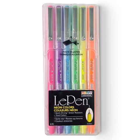 LePen Neon Colors Set 6 pk