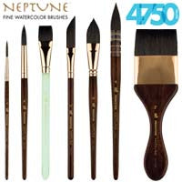 Princeton Neptune Synthetic Squirrel Brushes for Watercolor