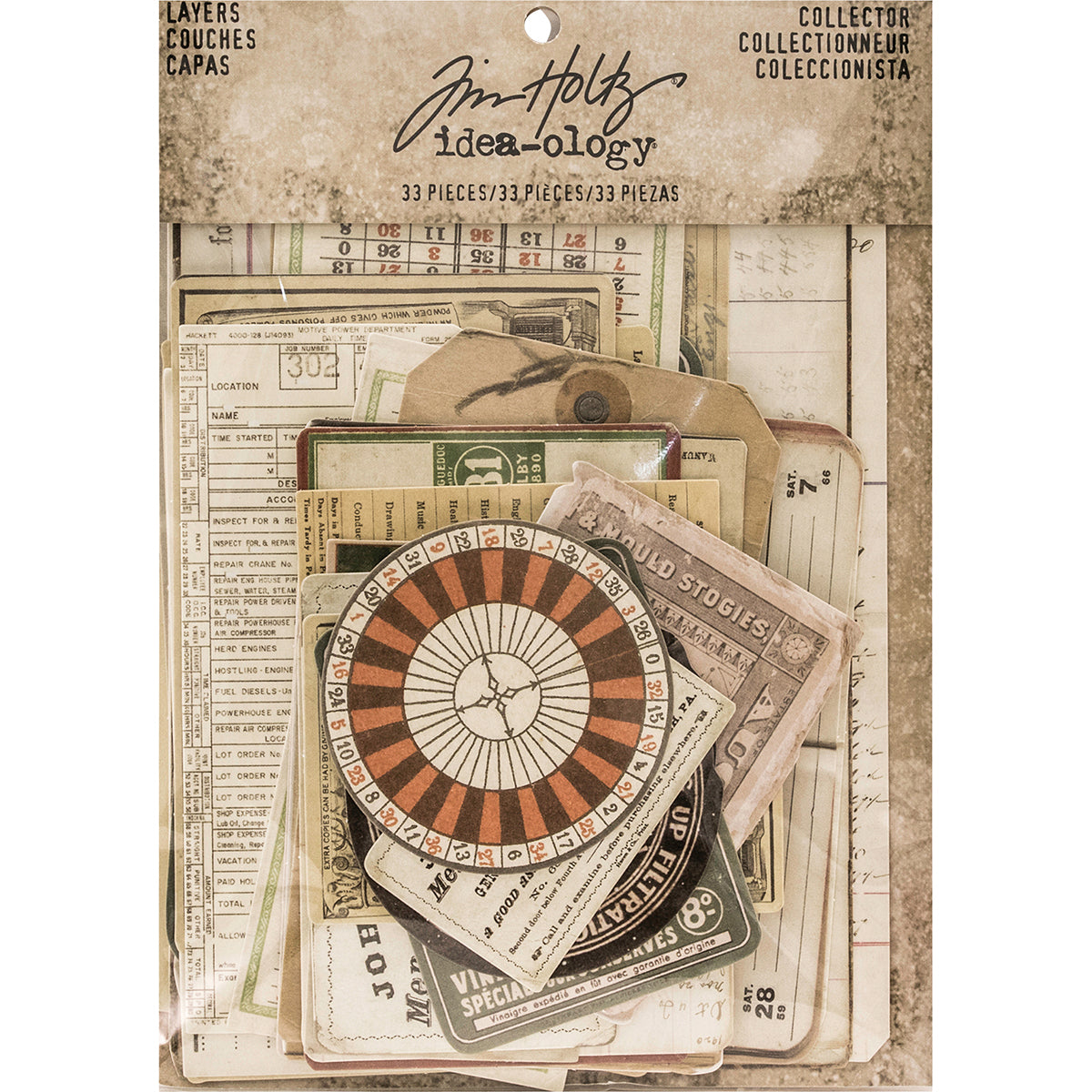 Tim Holtz Idea-Ology Layers Cards 32/Pkg