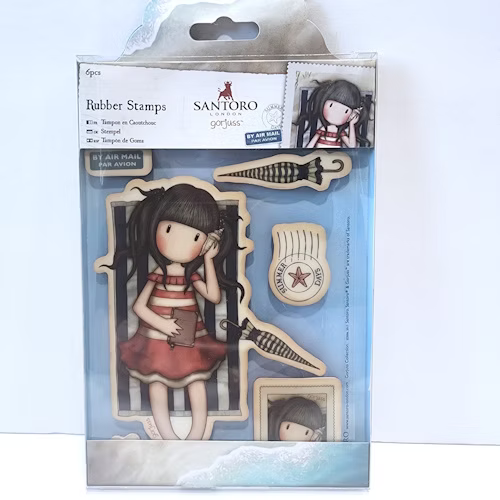 Santoro Large Rubber Stamps Summer Days