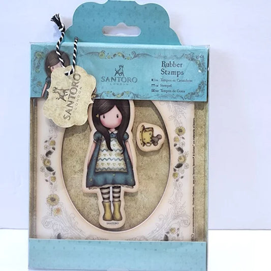 Santoro Rubber Stamps The Little Friend 3 pc