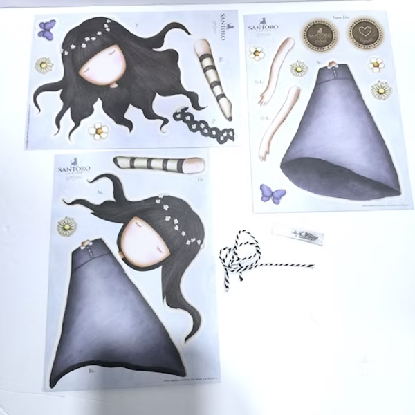Santoro Tiptoes Paper Doll Kit