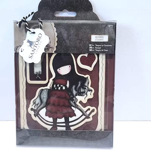 Santoro The Getaway Rubber Stamps 5pc