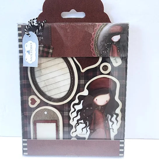 Santoro Rubber Stamps The Winter's Night 9 pc