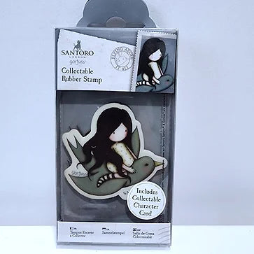 Santoro Collectable Rubber Stamp Flying Above It All
