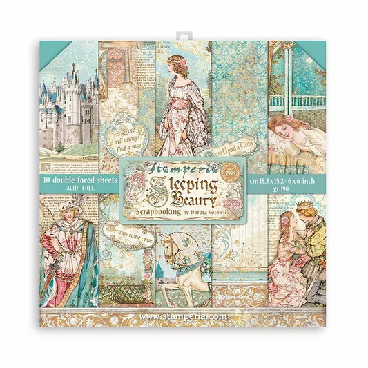 Stamperia Sleeping Beauty 6 x 6 Paper Pack