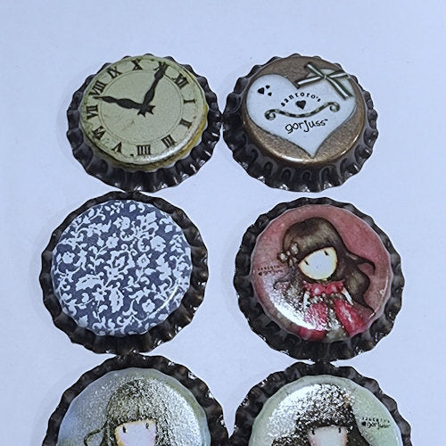 Santoro Bottle Caps 6pc