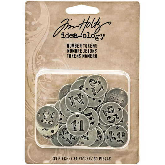 TH93244 Idea-Ology Metal Number Tokens 31/Pkg