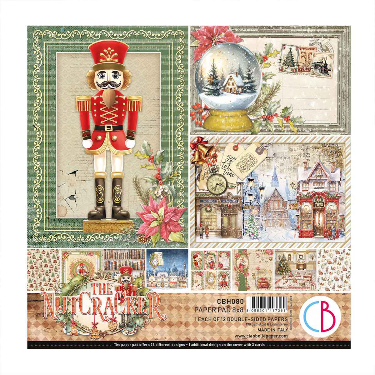 Ciao Bella The Nutcracker 8 x 8 Paper Pack