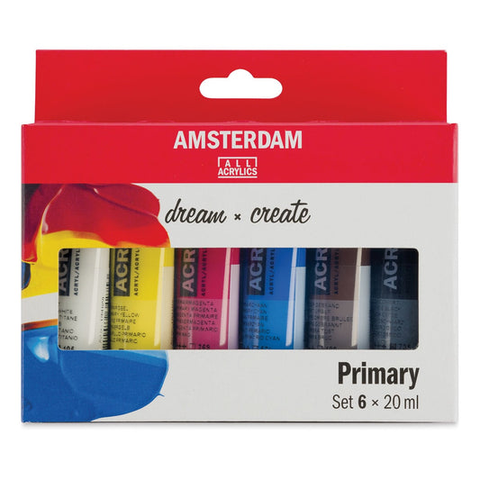 AMSTERDAM STANDARD ACRYLIC 6X20ML PRIMARY COLORS SET