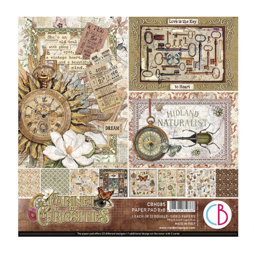 Ciao Bella Cabinet of Curiosities 8 x 8 Paper Pad
