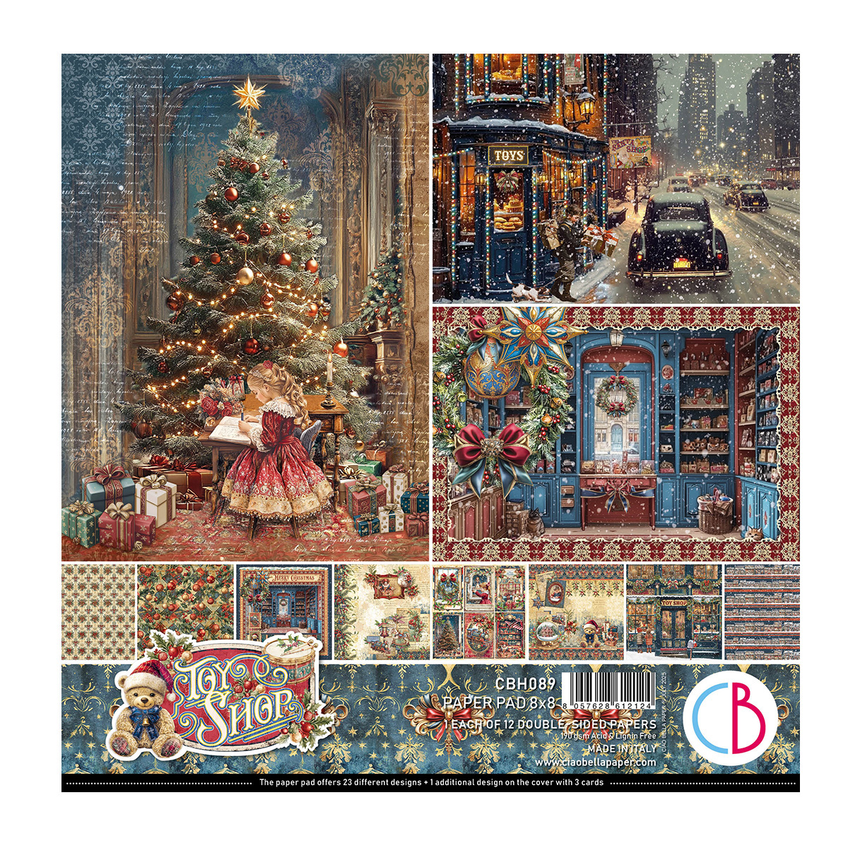Ciao Bella Toy Shop 8 x 8 Paper Pad