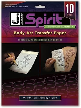 Jacquard Body Art Transfer Paper
