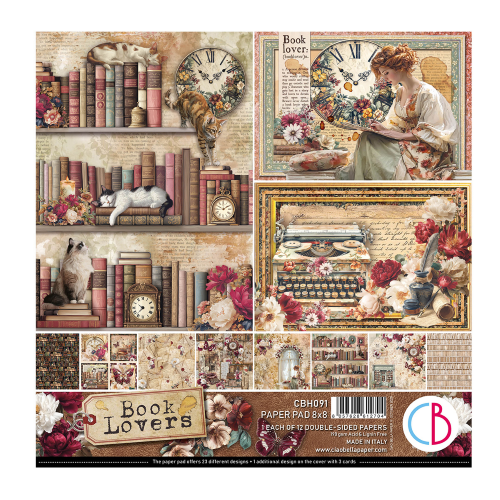 Ciao Bella Book Lovers 8 x 8 Paper Pad