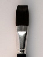 Silver Brush Black Pearl Mightlon Synthetic Brushes for Mixed Media Oils & Acrylics