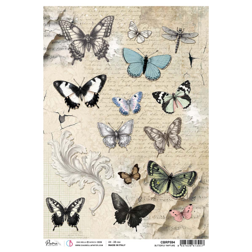 Ciao Bella Butterfly Rapture Rice Paper