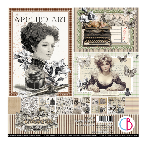 Ciao Bella Typographic 8 x 8 Paper Pad