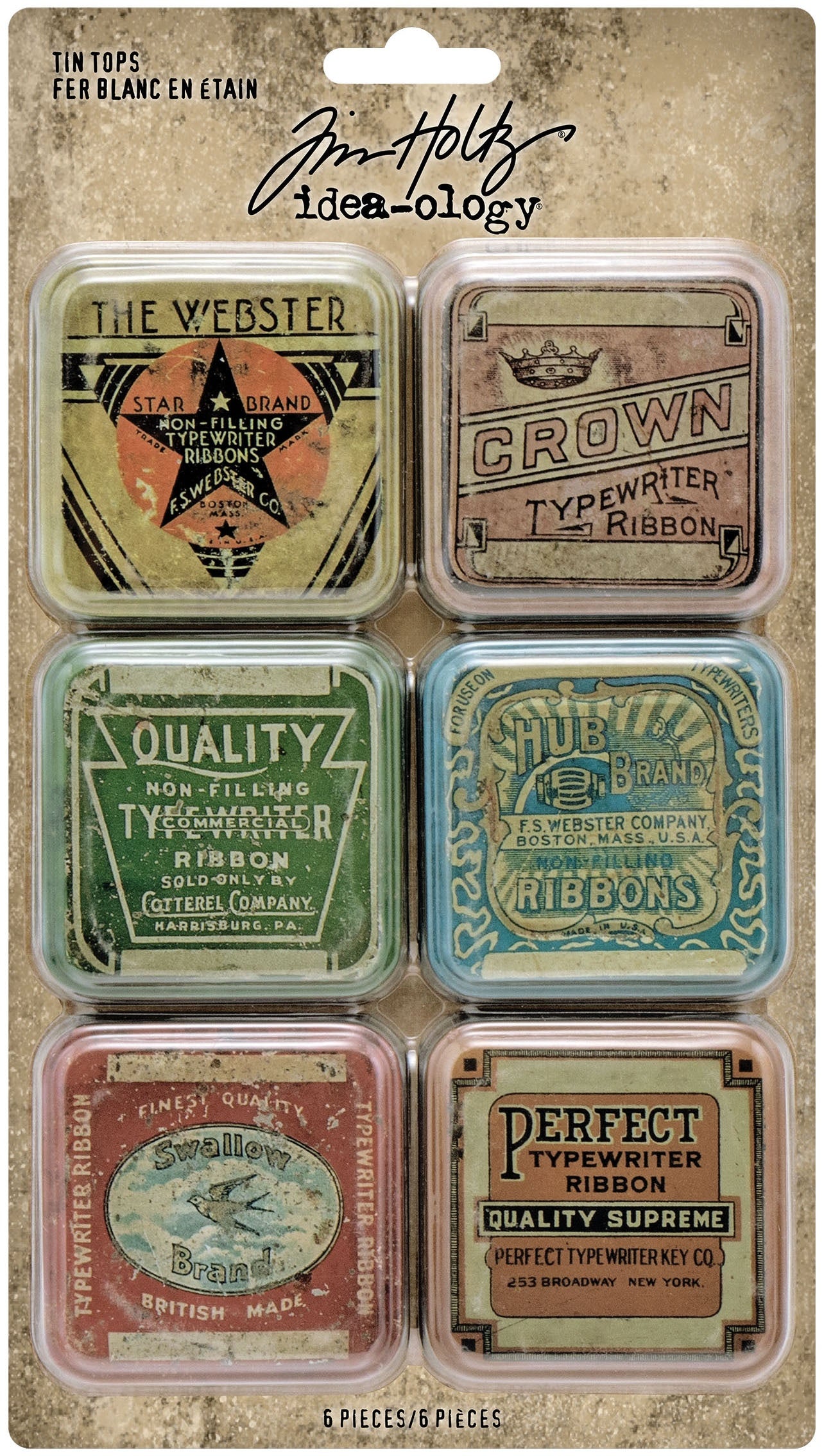 Tim Holtz Tin Tops