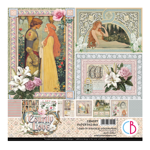 Ciao Bella Courtly Love 8 x 8 Paper Pack